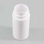 White PET Cosmetic Bottle Cylinder Foam Facial Cleanser Bottle 120ml