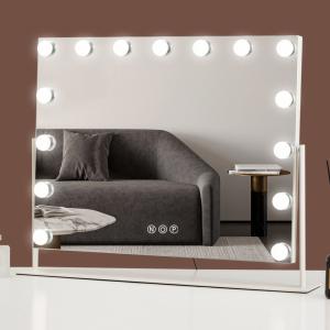 China Illuminated Lighted Small Hollywood Mirror 12x Magnifying wholesale
