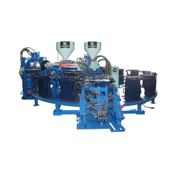 Rotary PVC Shoe Machine 16 Station 2 Color Shoe Injection Machine KT-8196