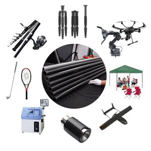 China Strong And Lightweight 100% 3K Roll Wrapped Carbon Telescopic Tube wholesale