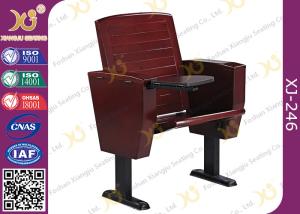 China Slim Metal Leg Church Hall Chairs with Strengthen Standing Foot Solid Wood wholesale