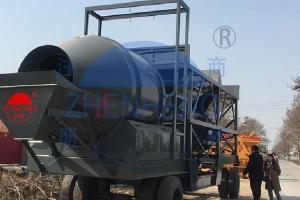 China Transportation Mixer JZM500 25m3/H Mobile Concrete Batching Plant wholesale
