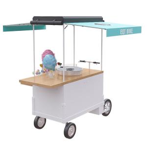 China Multipurpose Cotton Candy Bike , Food Vending Trailer Stainless Steel Body wholesale