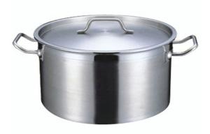 China Commercial Short Stainless Steel Cookwares / Soup Pot 32L For Catering Industry wholesale