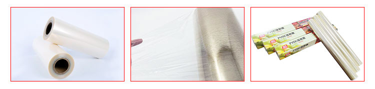 Custom Good Barrier Safe Food Grade Cling Film Roll Anti Fogging PVDC Cling Film