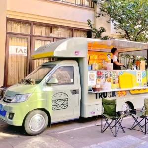 China Food Cart Beverage Vending Cart Outdoor Mobile Fast Food Trailer for Customized Mobile wholesale