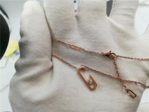 China Luxury Jewelry new style necklace 18k white gold yellow gold rose gold diamond necklace wholesale