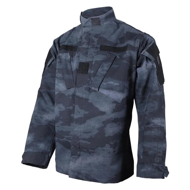 Army uniform long sleeves ACU camouflage rip-stop military combat