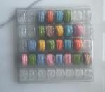 Wholesale Macaron Box Packaging 12pcs Embossing Printing Handling