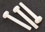 M5 Cross Recess Round Head Nylon Screws White Plastic Fastener