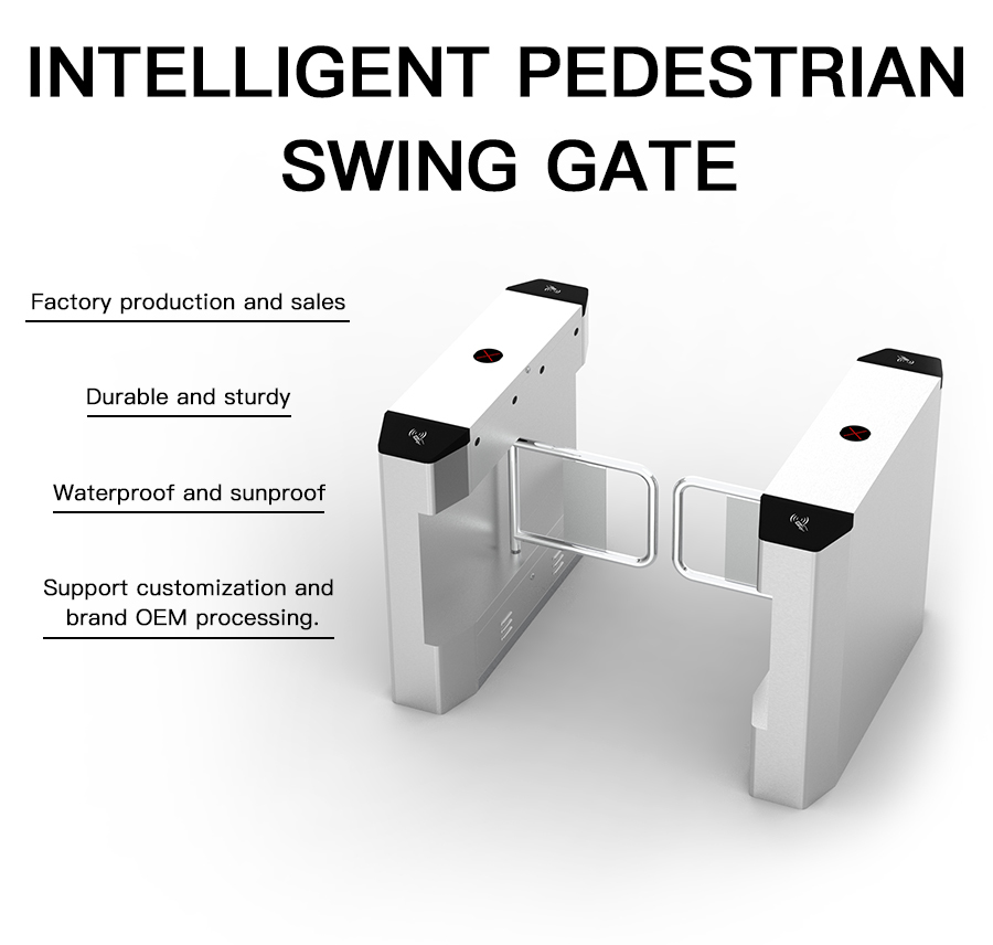 Automatic Pedestrian Barrier Entry Security Control Face Recognition Turnstile