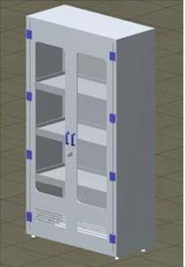 China 3 Shelves Storage Polypropylene Cabinet For Medical Hospital 450L wholesale