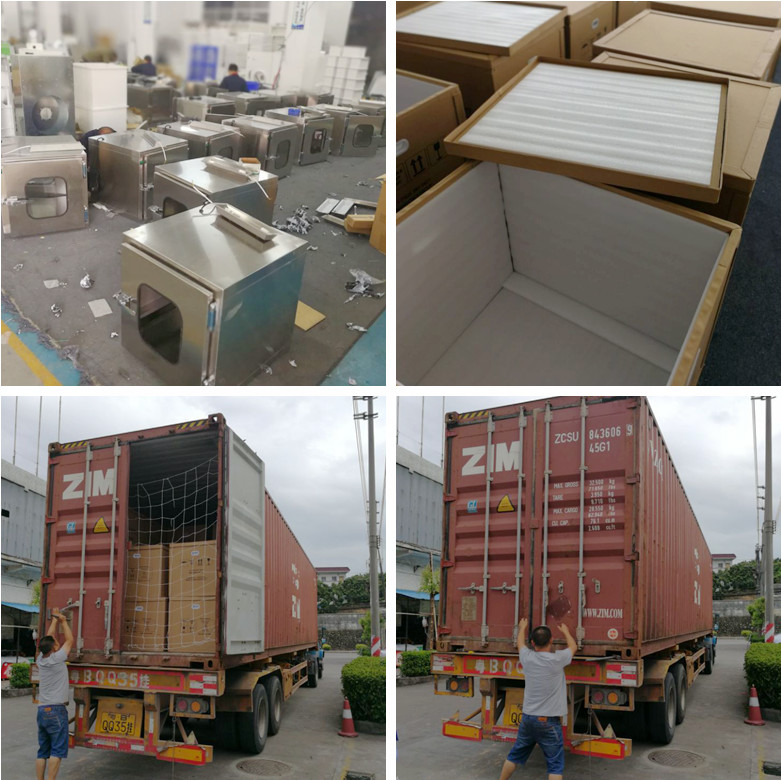 Airproof Stainless Steel Mechanical Cleanroom Pass Through Box