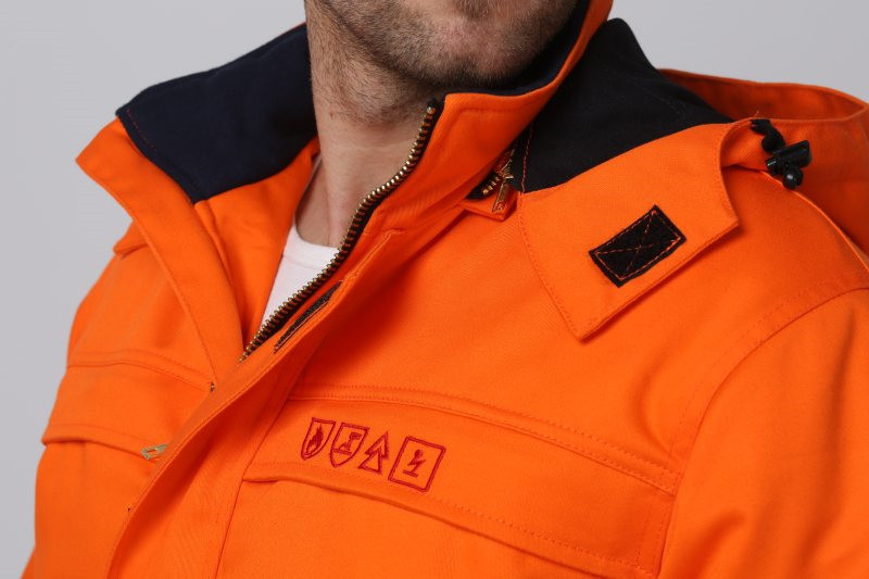 OEM Flame Retardant Workwear 350gsm Flame Proof Jacket
