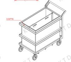 China Vertical Industrial Trolley With Wheels Aluminium Tube Water Wheel Trolley wholesale