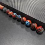Luxury Colorful Rainbow Carbon Fiber Products Beads Bracelet Ball Unique