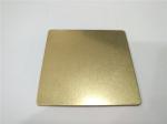 Sand blast champagne color decorative stainless steel metal sheet made in china