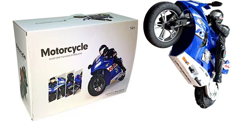 Christmas Gifts Stunt RC Motorcycle with 360 Degree Balancing and 60M Remote Distance