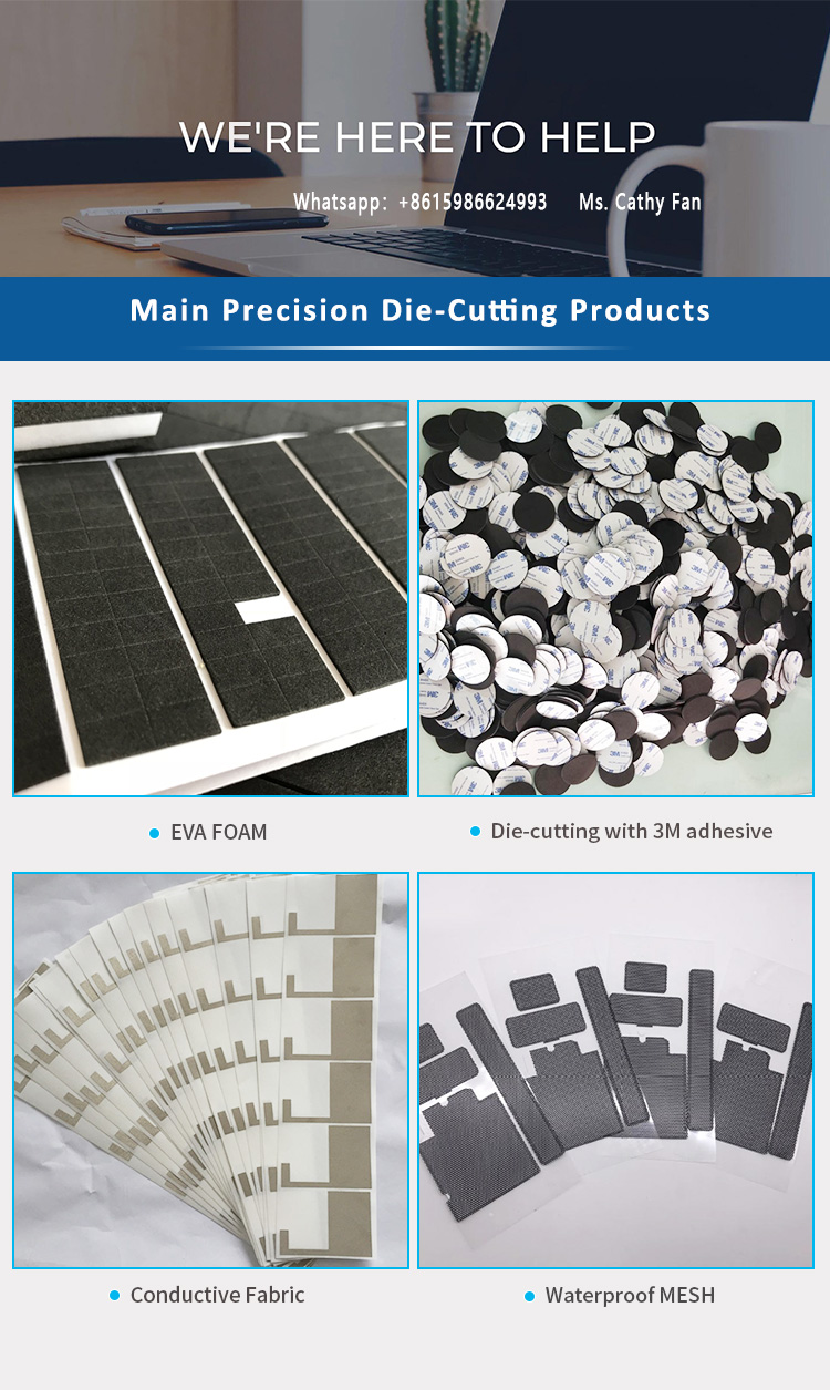 High Resistance Die Cut EVA Foam Insulation With Double Sides Strong Adhesive