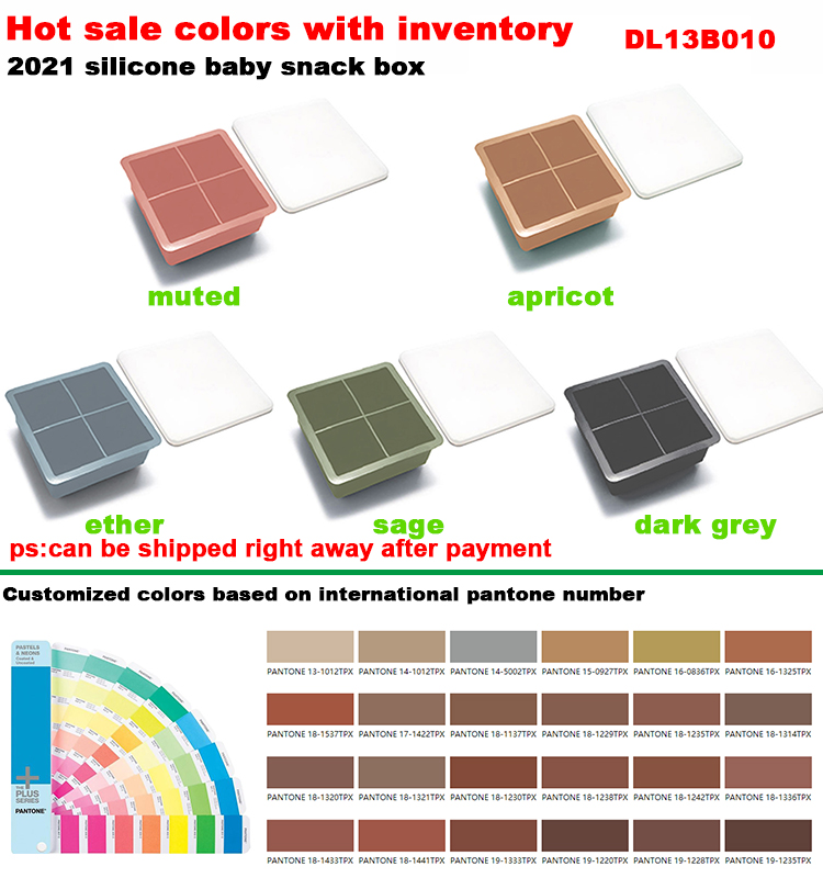 BPA Free 4 Holes Silicone Ice Mold 11.5cm Snack Fruit Storage Ice Cube Tray With Lid
