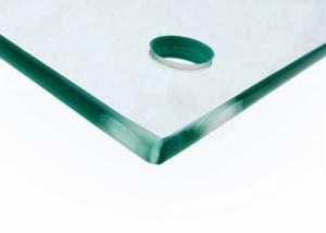 China 10mm 19mm 20 mm Toughened Glass , Clear Tempered Glass With Drill Holes wholesale