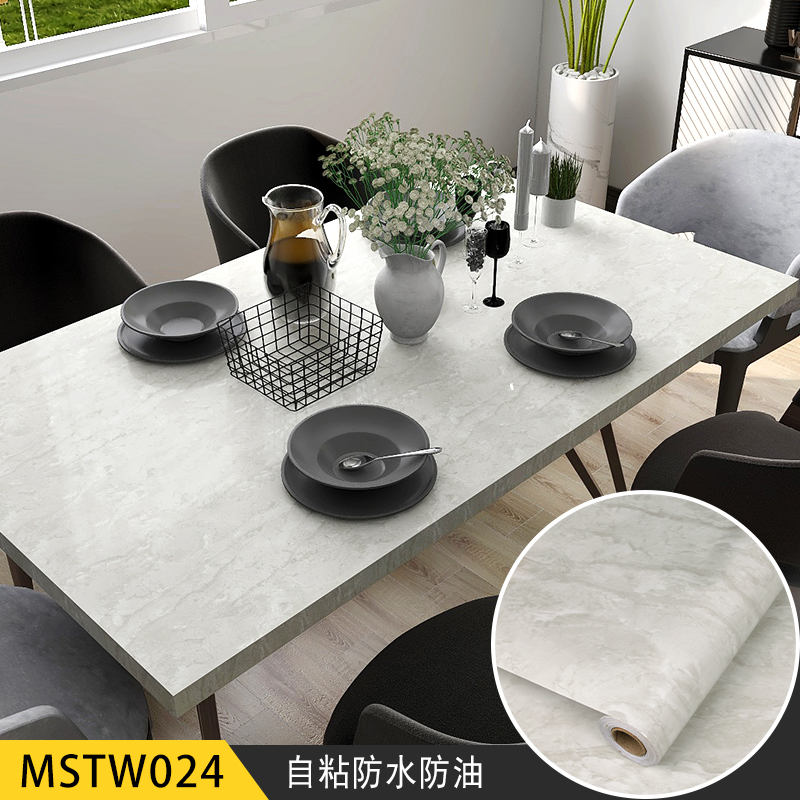 Wallpapers Marble PVC Film Kitchen Cabinet Wallpaper Waterproof Self Adhesive Wall Coating for Counter Top Marble