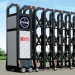 Automatic Electronic Folding Retractable Safety Door Commercial Position
