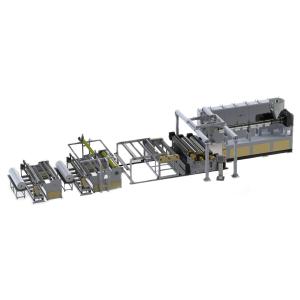China EVA / POE Solar Photovoltaic Packaging Film Production Line 0.3 - 1mm Thickness wholesale