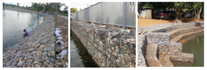 2.7mm Galvanized Retaining Wall Woven Gabion Baskets 3