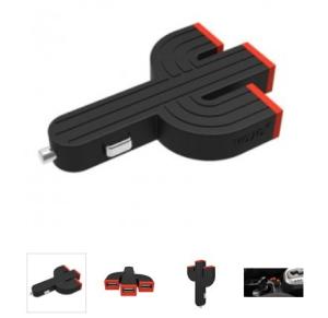 China LED Luminous Triad interfaces USB In-Car Charger wholesale