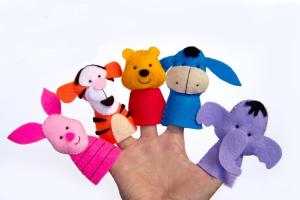 China Disney Family Collection Felt Finger Puppets Plush Toys wholesale