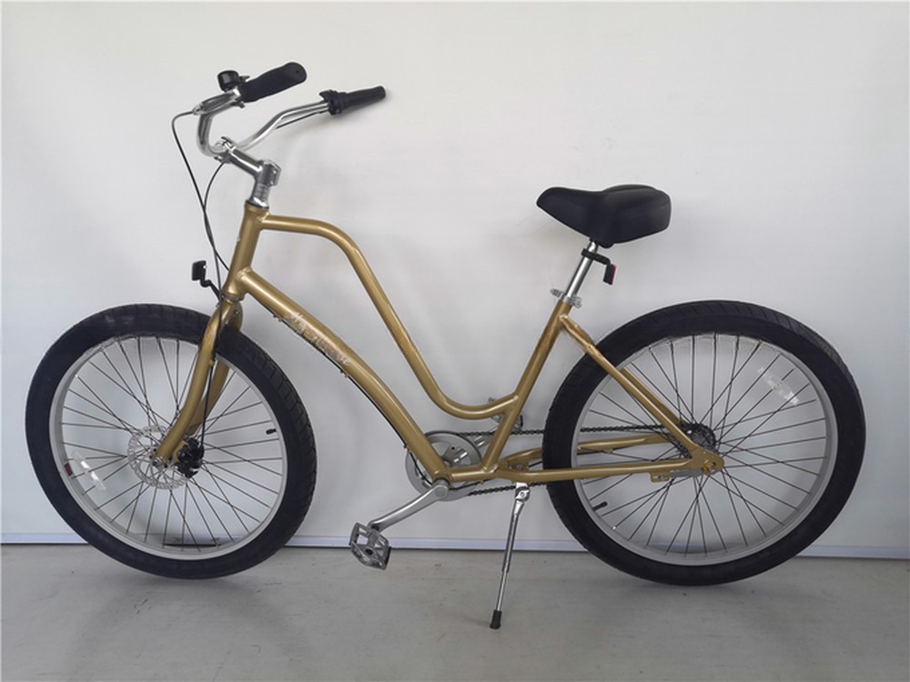 26x3 inch Unisex Step Through Aluminum Frame 3 Speed Beach Cruiser Bike for Rent in USA