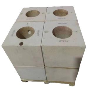 China AZS Burner Brick for Glass Melting Furnaces Free Sample Provided CaO Content 0.3-1% wholesale