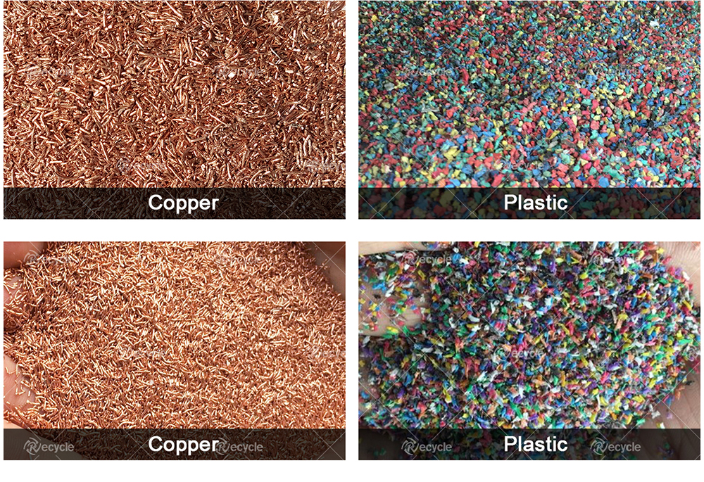Automatic Scrap Cable Recycling Machine 28KW-95KW Waste Cable Recycling Machine