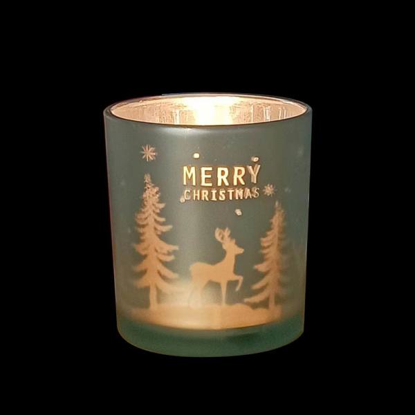 B2B Electroplated Christmas Candle Jars: Bulk Order, Custom Design, Shatter-Resistant for Candle Brands