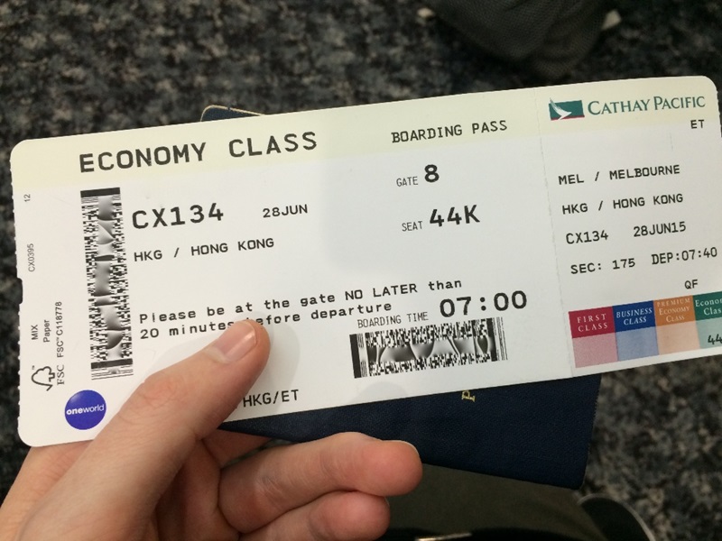 Self Check Paper Airline Boarding Pass Ticket Thermal