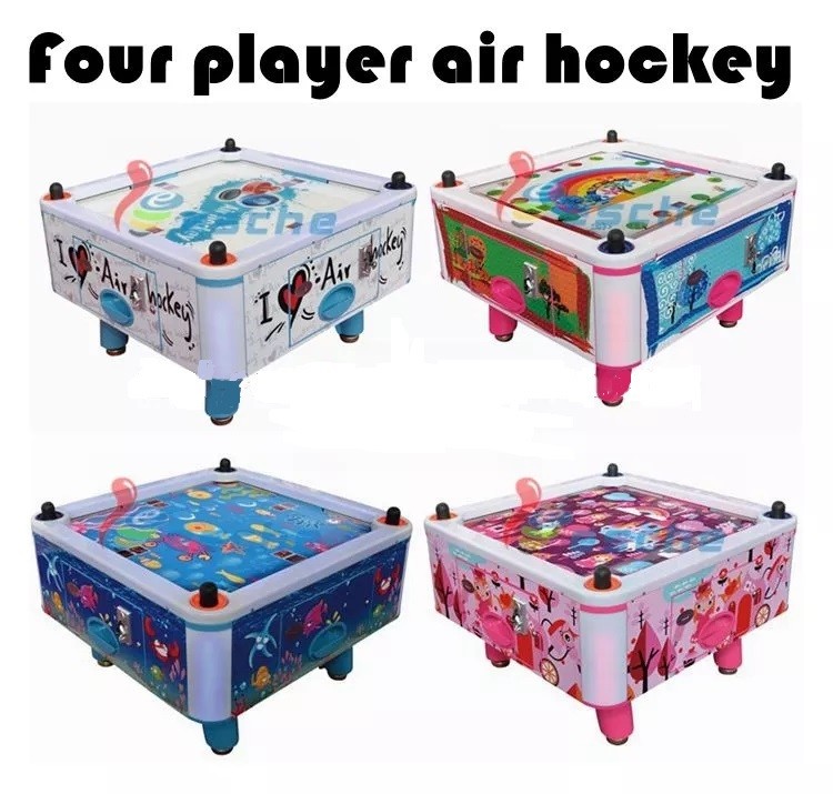 Square Cube Electronic Air Hockey Table Game Machine For 2 Players