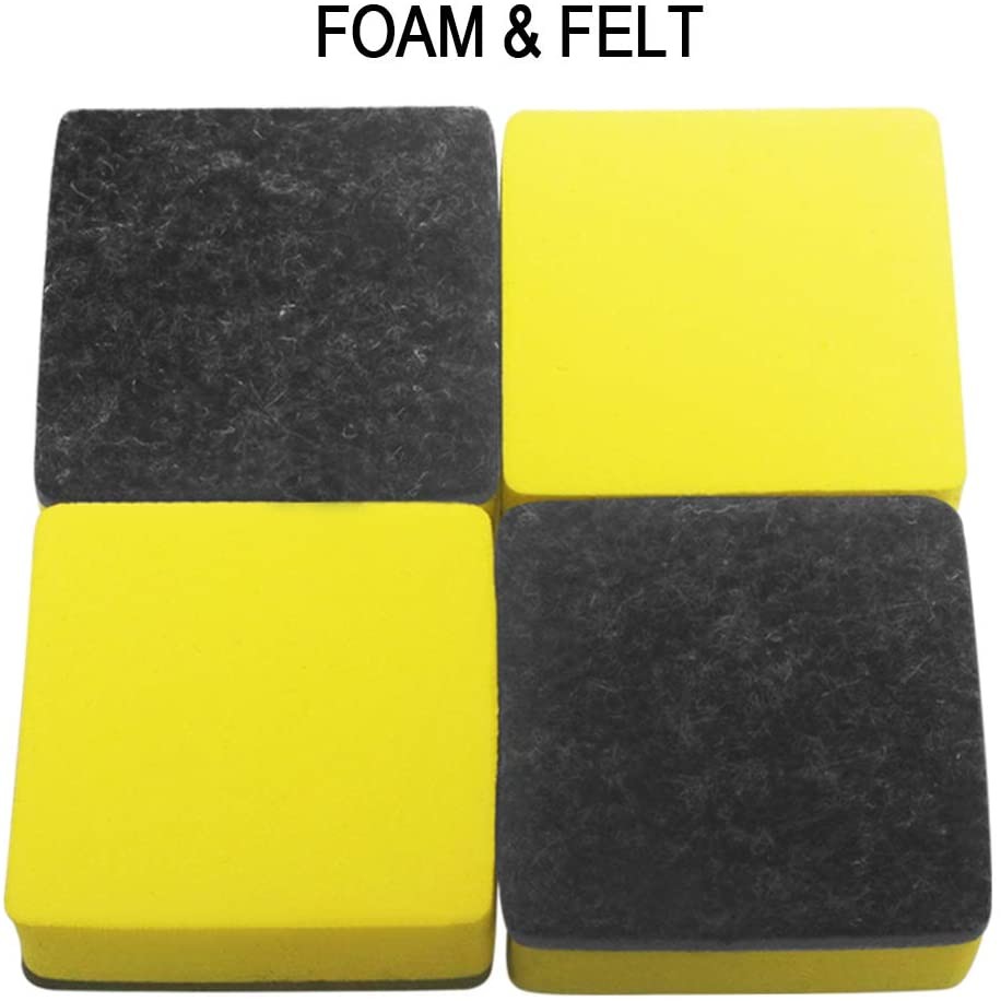 Customized Squre Felt Dry Eraser Magnetic Whiteboard Eraser 2inch