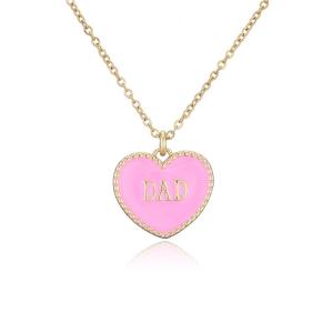 China 14K Heart Letter Pendant Necklace wholesale