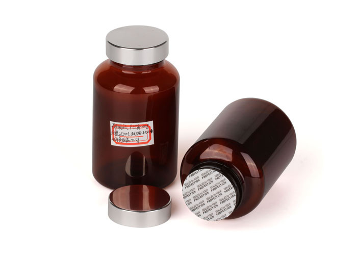 Square Eco-friendly Clear Pet Jars , Screwing Cap Clear Plastic Cylinder