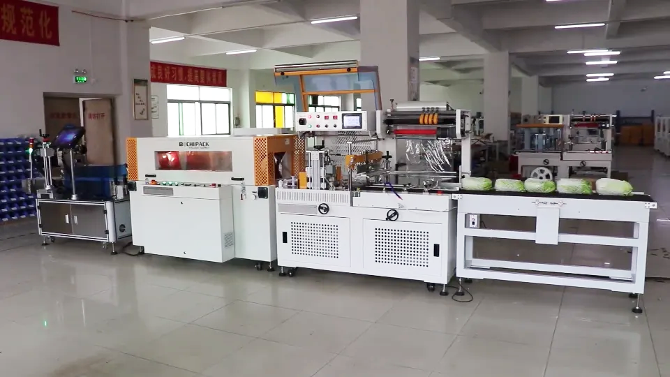 L-sealer Heat Tunnel Pva Film Packing Shrink Wrapping Machine for Cosmetic Food Bottle