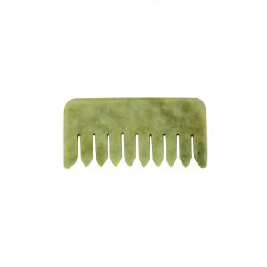 China Green Body Combing Jade Skin Rejuvenation Jade Massaging Comb wholesale