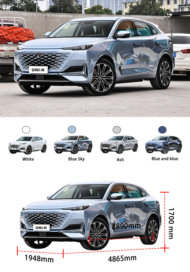 EV used hybrid vehicle SUV 4wd Electric Vehicles Changan Uni-k