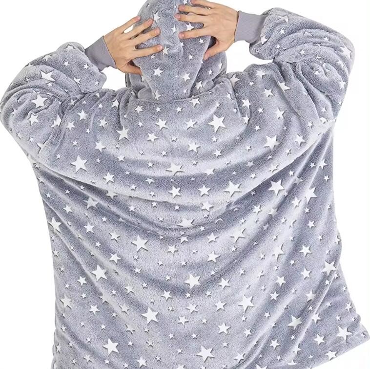 Various Colors Oversized Hooded Blankets Sweatshirt Extra Warm