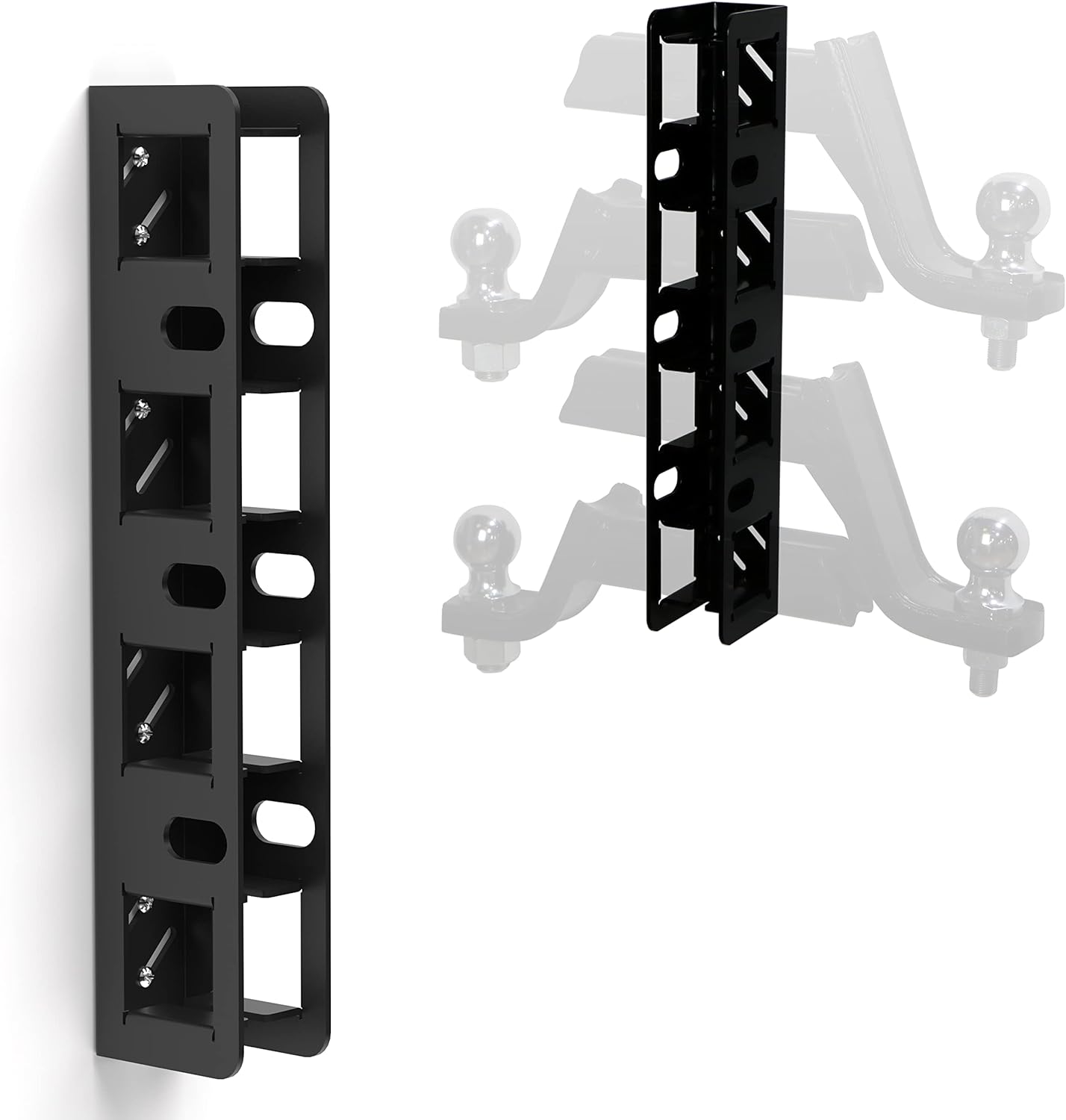 1.25" 2" Trailer Hitch Receiver Hanging Garage Organizer Wall Mounted Hitch Receiver Bike Rack Cargo Rack Storage