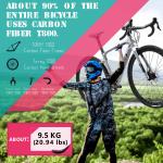 SHIMANO R3000 18 Speed Carbon Gravel Road Bike 150kg Load Capacity