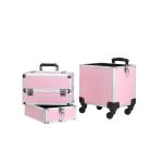 Rolling Makeup Train Case Hairdressing Trolley Stylist Beauty Salon Cosmetic