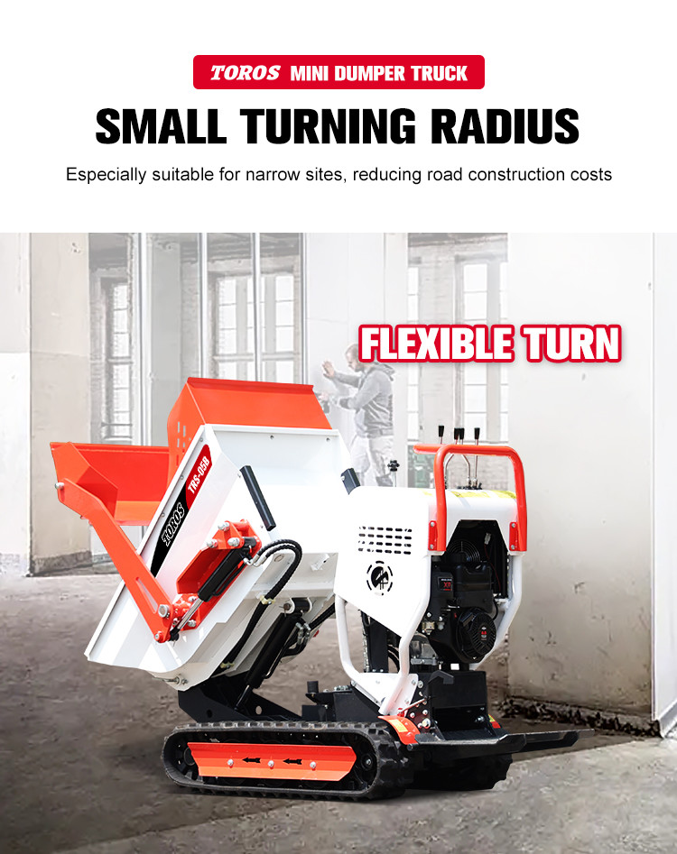 10-20t Stand Behind Tracked Mini Dumper For Construction And Mining