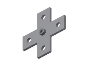 China Flat Cross Plate Fitting With M10 Nut wholesale