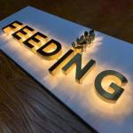 12V LED Strips Acrylic Stainless Steel Lettering Custom Business Outdoor Signs